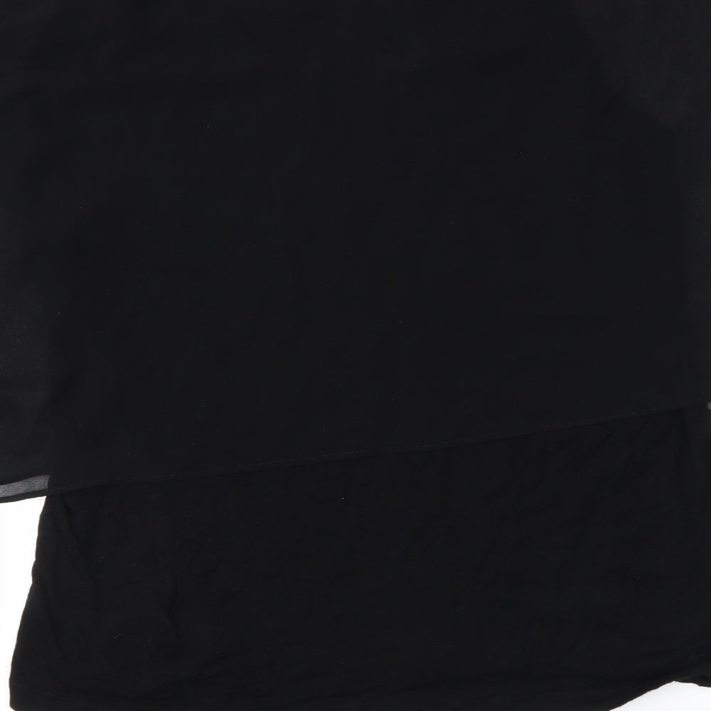 FOREVER 21 Womens Black   Basic Blouse Size M