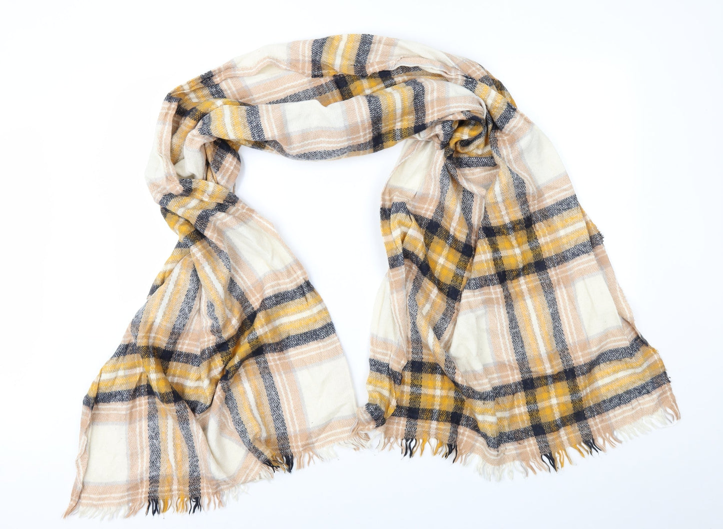 H&M Womens Brown Plaid   Shawl/Wrap