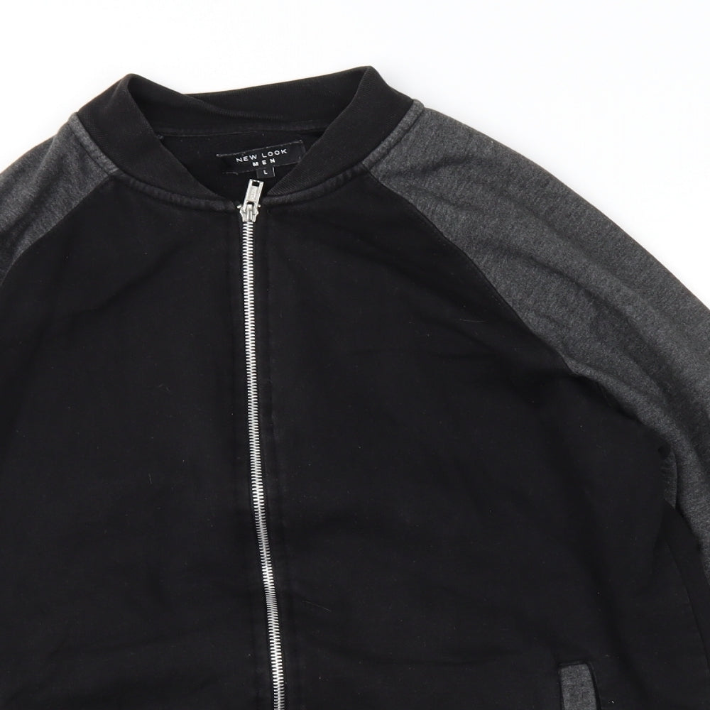 Mens UK Size L New Look Black Jacket