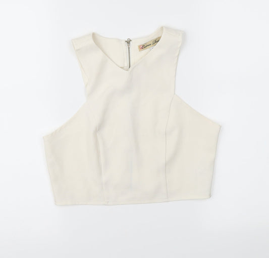 Cameo Rose Womens Ivory   Basic Blouse Size 8