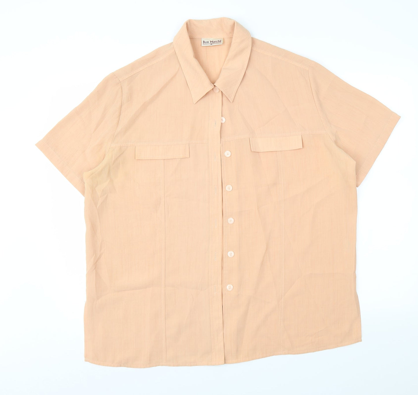 Bonmarché Womens Orange   Basic Button-Up Size 16