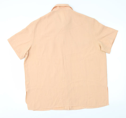 Bonmarché Womens Orange   Basic Button-Up Size 16
