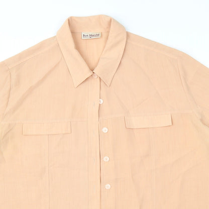 Bonmarché Womens Orange   Basic Button-Up Size 16