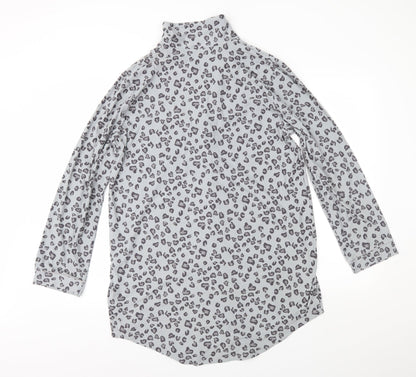 Love To Lounge Womens Grey Animal Print   Nightshirt Size S