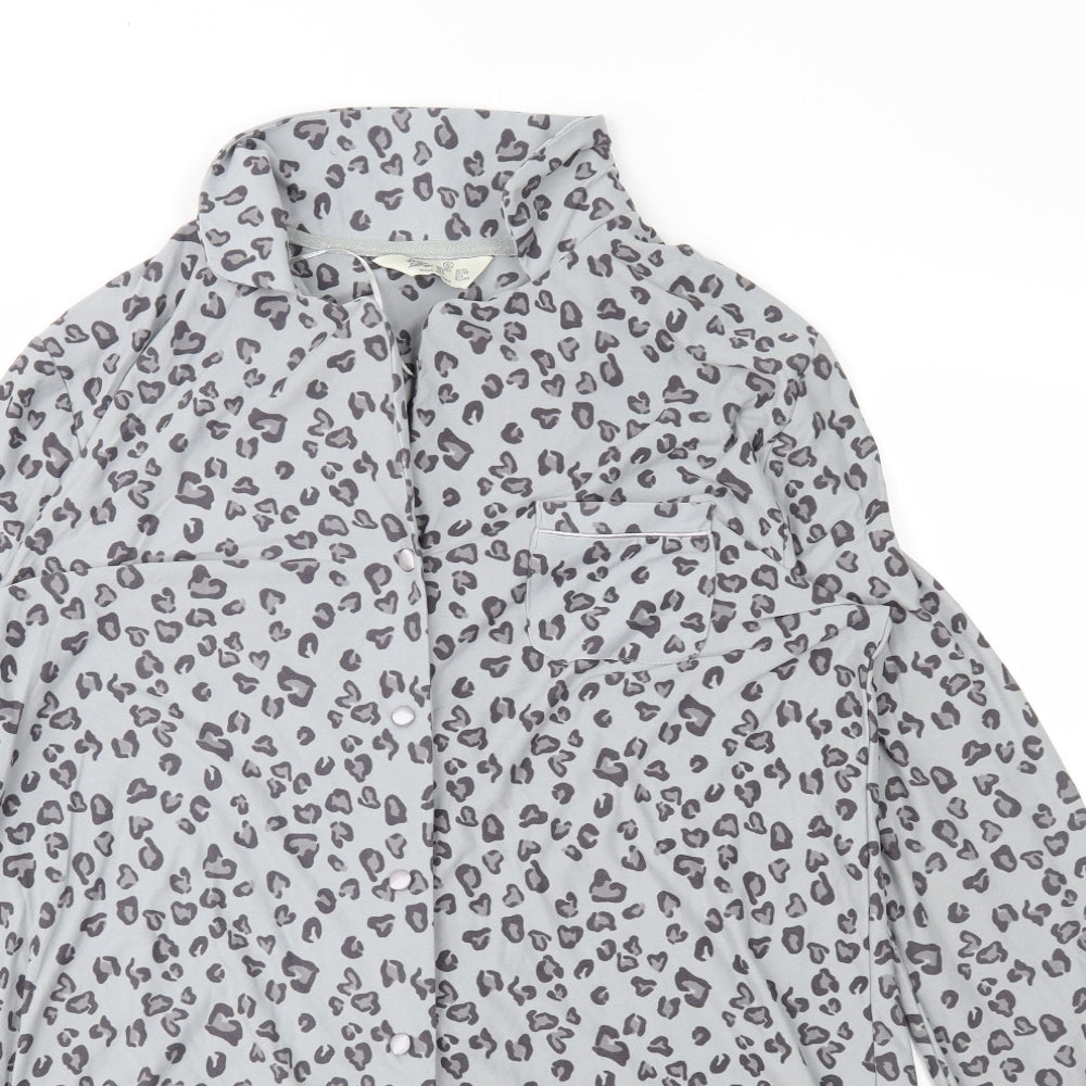Love To Lounge Womens Grey Animal Print   Nightshirt Size S