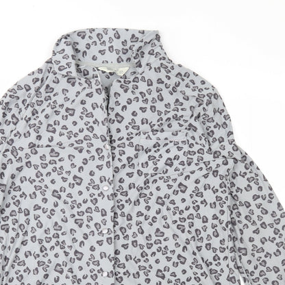 Love To Lounge Womens Grey Animal Print   Nightshirt Size S