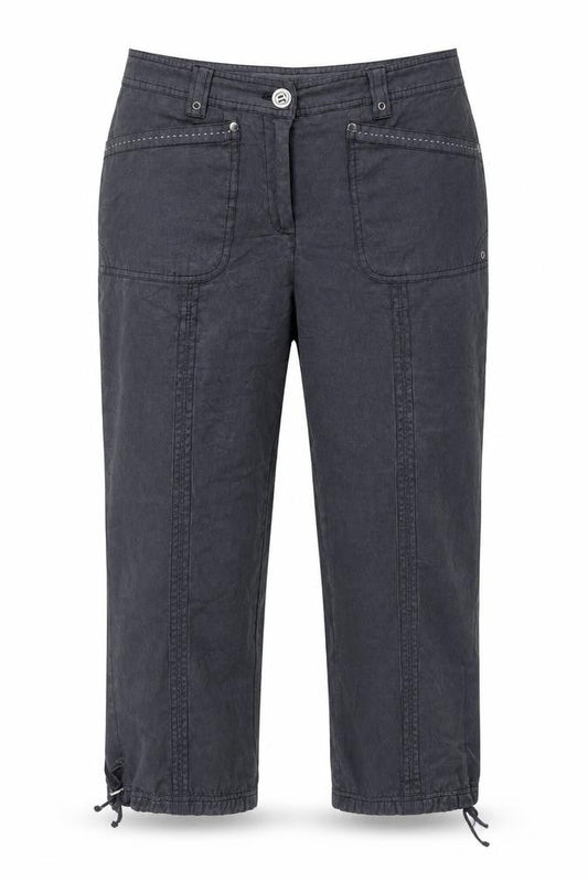 Bonita Womens Grey   Cropped Trousers Size 32 in L24 in