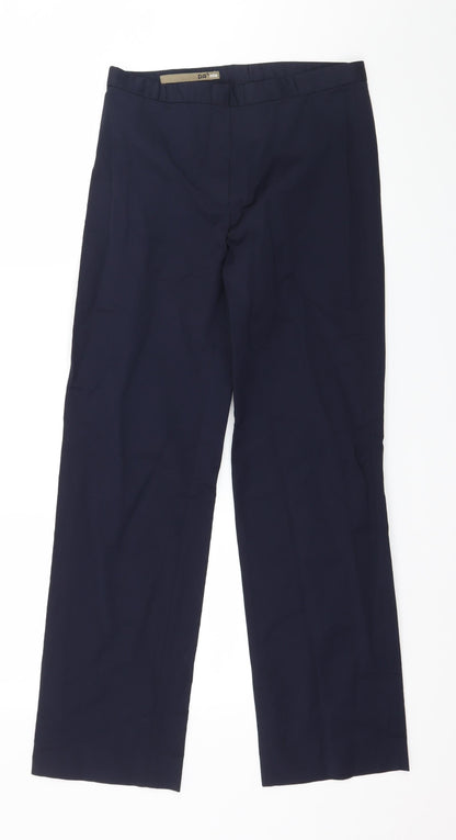 Pants Womens Blue   Trousers  Size 8 L29 in