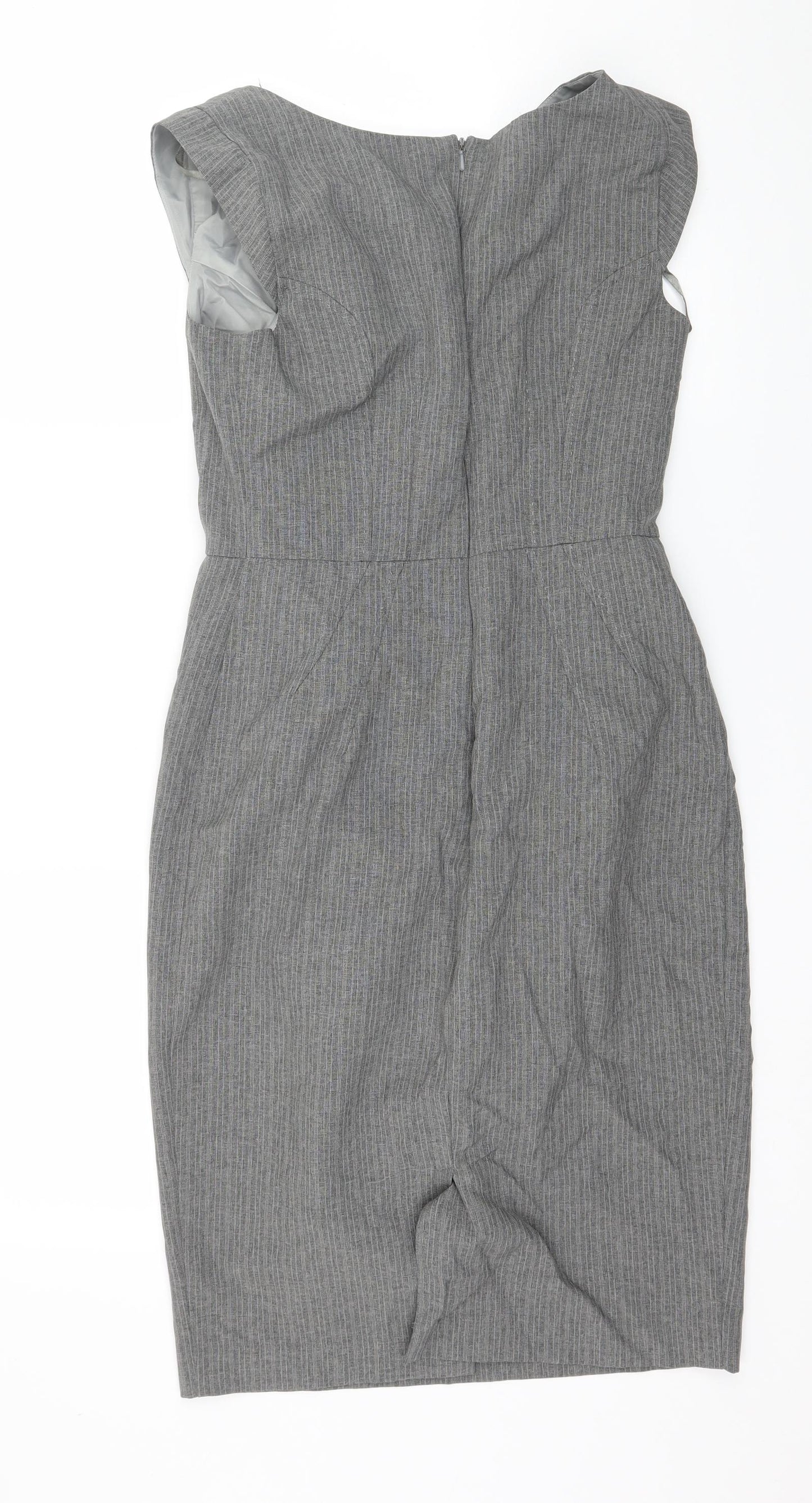 F&F Womens Grey Striped  Sheath  Size 8