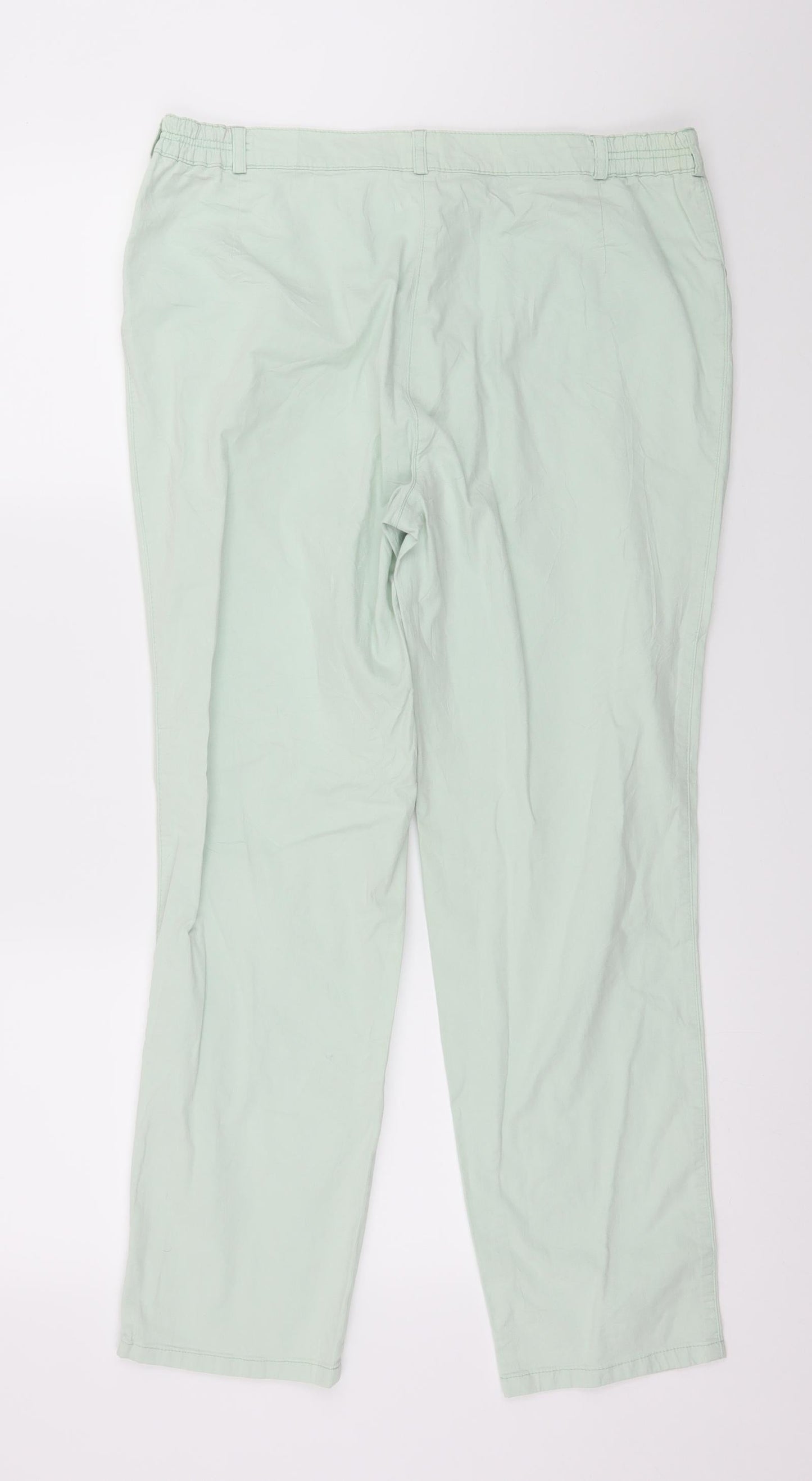 Malva Womens Green   Cropped Trousers Size 34 in L27 in