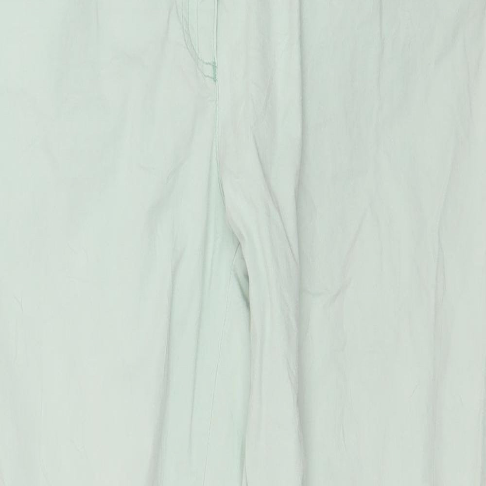 Malva Womens Green   Cropped Trousers Size 34 in L27 in