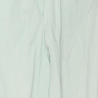 Malva Womens Green   Cropped Trousers Size 34 in L27 in