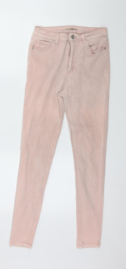 Goodies Womens Pink  Denim Skinny Jeans Size 10 L27 in