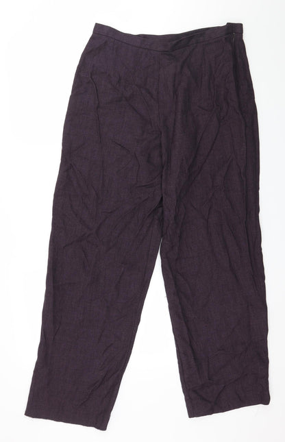 Nightingales Womens Purple   Trousers  Size 14 L20 in