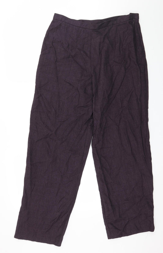 Nightingales Womens Purple   Trousers  Size 14 L20 in