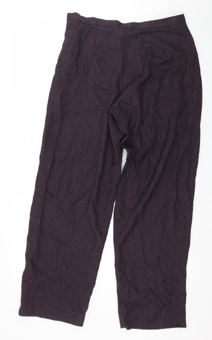 Nightingales Womens Purple   Trousers  Size 14 L20 in