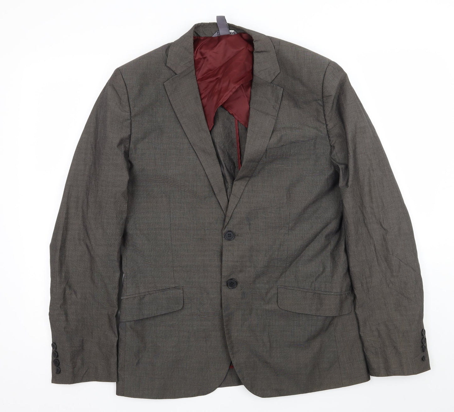 Mens UK Size L H&M Regular Grey Suit Jacket