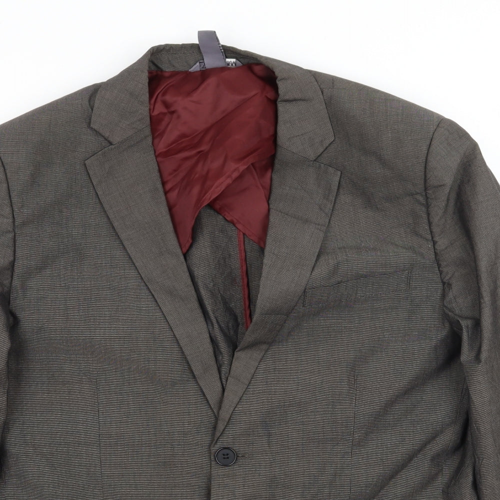 Mens UK Size L H&M Regular Grey Suit Jacket