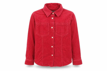 Hawkshead Boys Red  Corduroy Basic Button-Up Size 9-10 Years