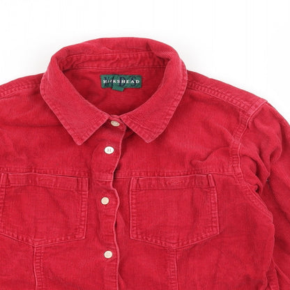 Hawkshead Boys Red  Corduroy Basic Button-Up Size 9-10 Years