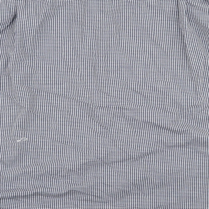 F&F Mens Blue Check   Button-Up Size 18