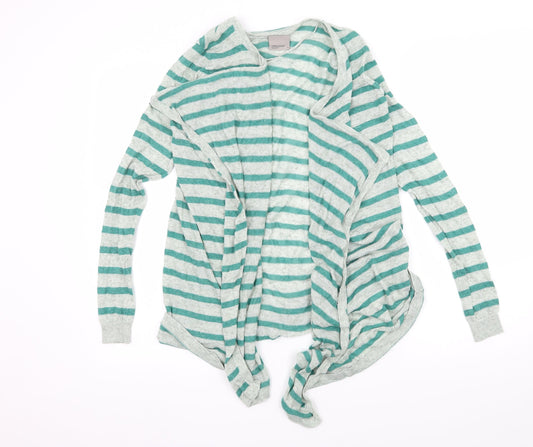 VERO MODA Womens Green Striped  Cardigan Jumper Size XS