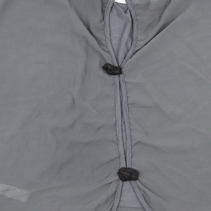 New Look Womens Grey  Jersey Basic Blouse Size M  - Cut out back