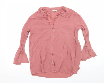 Straivarius Womens Pink   Basic Blouse Size M