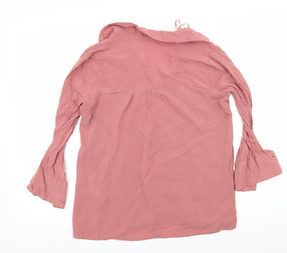 Straivarius Womens Pink   Basic Blouse Size M