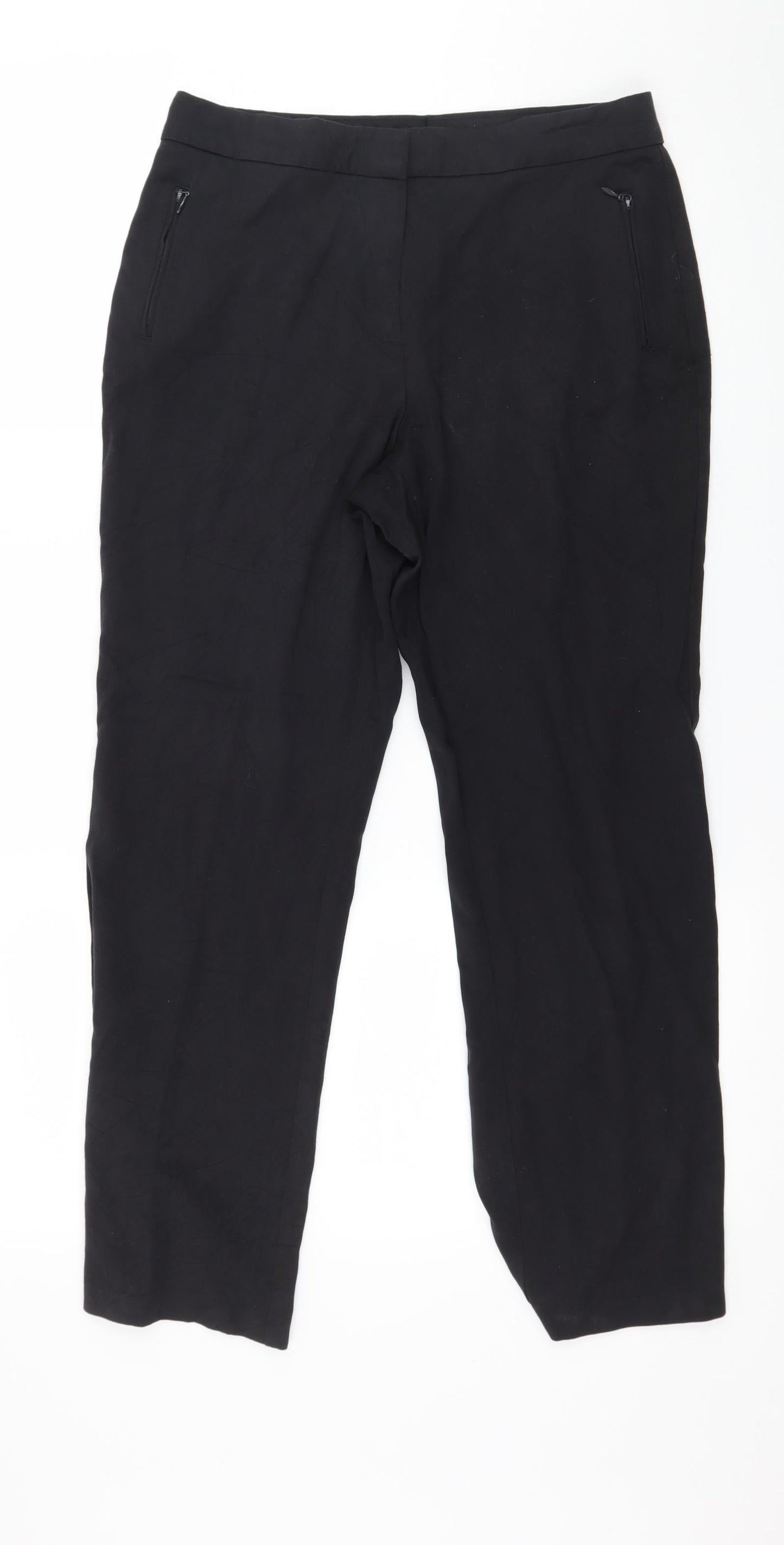 Womens UK Size 10 Marks and Spencer Regular Fit  Blue Trousers