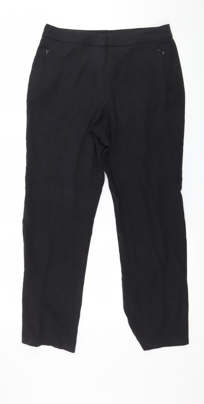 Womens UK Size 10 Marks and Spencer Regular Fit  Blue Trousers