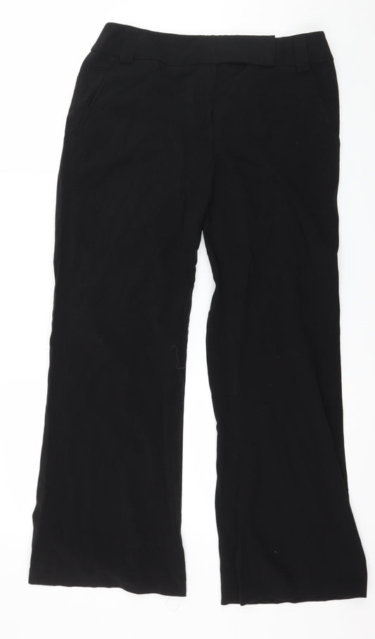 Womens UK Size 12 Dorothy Perkins Regular Fit  Black Trousers