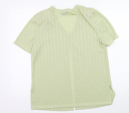 Galmes Womens Green  Knit Cardigan Jumper Size M
