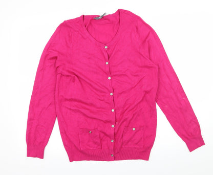 BHS Womens Pink  Knit Pullover Jumper Size 14
