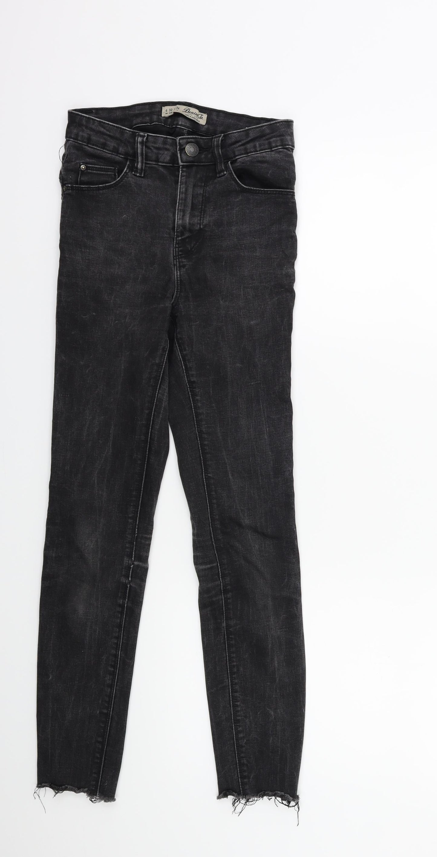 Denim & Co. Womens Black  Denim Skinny Jeans Size 4 L27 in