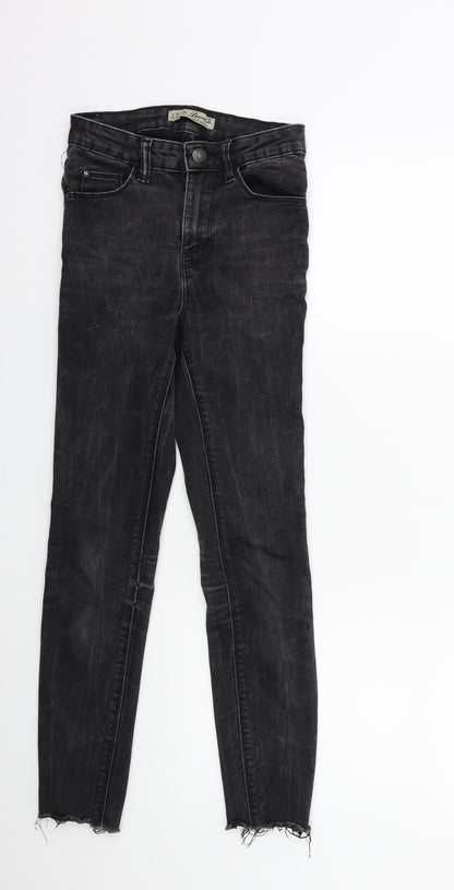 Denim & Co. Womens Black  Denim Skinny Jeans Size 4 L27 in