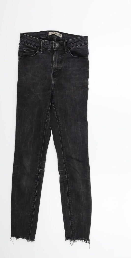 Denim & Co. Womens Black  Denim Skinny Jeans Size 4 L27 in
