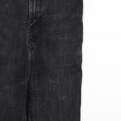 Denim & Co. Womens Black  Denim Skinny Jeans Size 4 L27 in