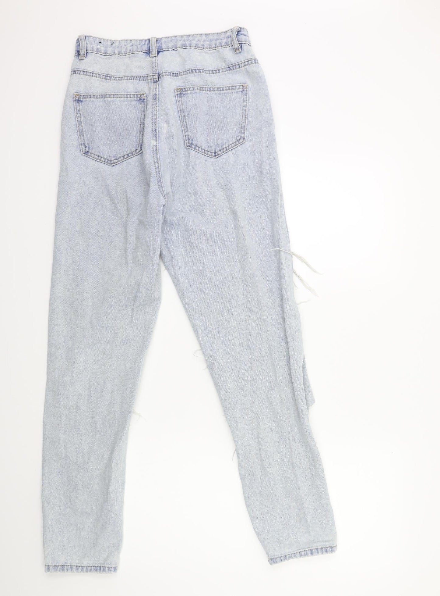 Missguided Womens Blue  Denim Mom Jeans Size 8 L29 in