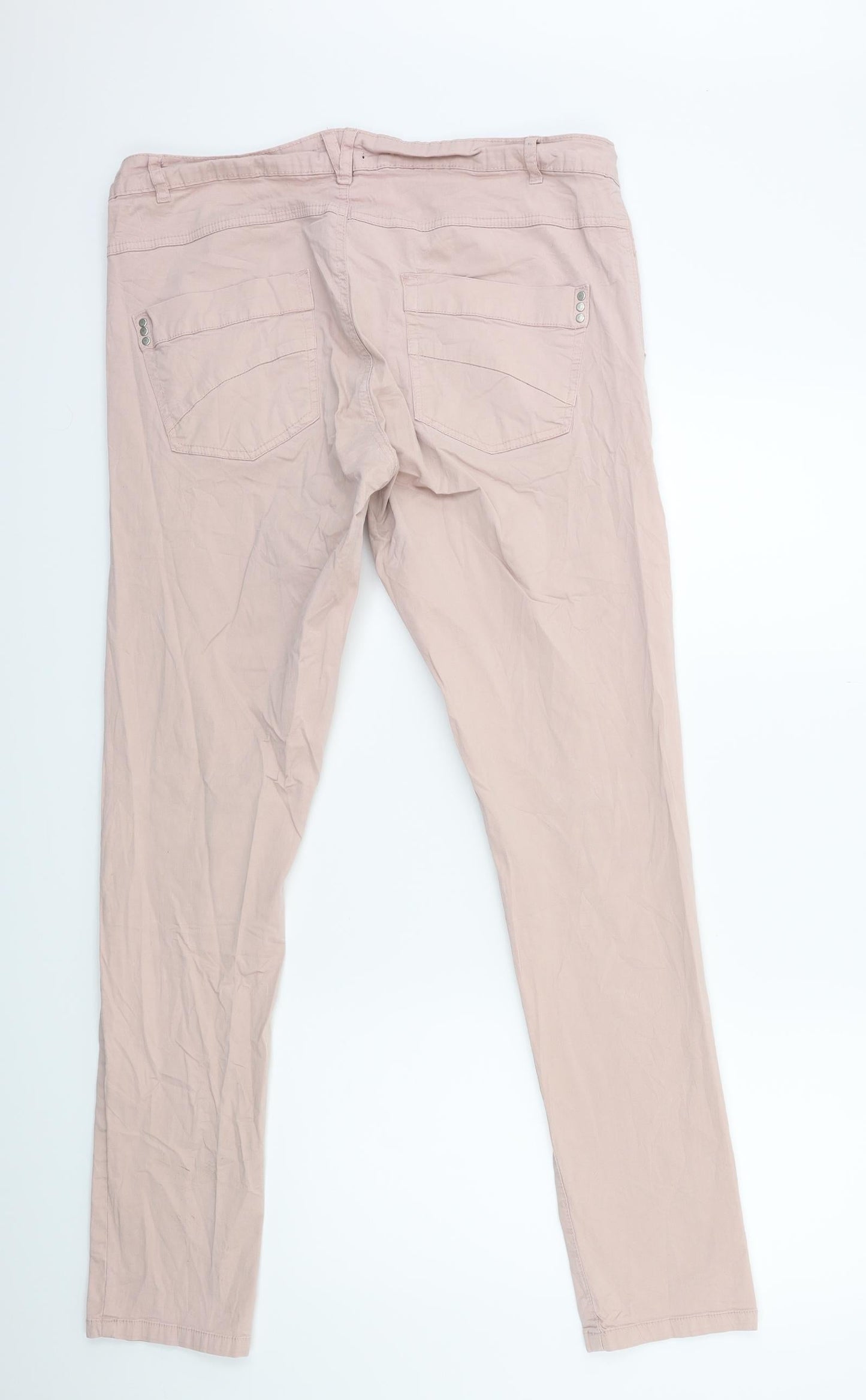 Gina Tricot Womens Pink   Cargo Trousers Size 16 L31 in