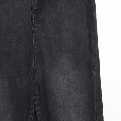 Denim & Co. Womens Grey  Denim Skinny Jeans Size 14 L25 in