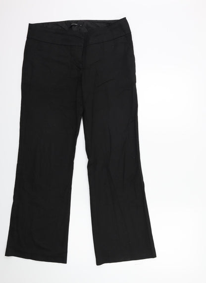 Womens UK Size 10 VERO MODA Regular Fit  Black Trousers