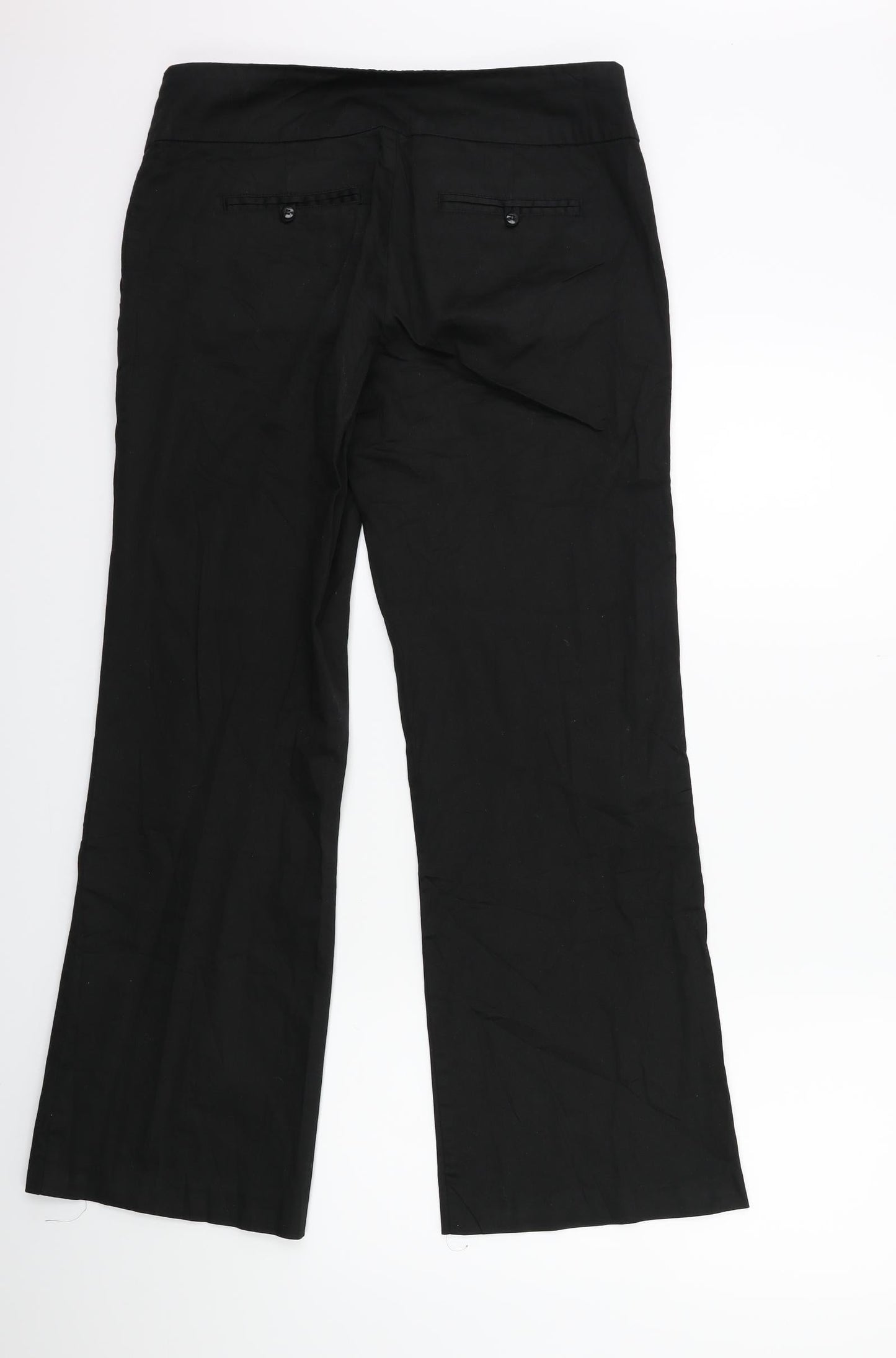 Womens UK Size 10 VERO MODA Regular Fit  Black Trousers