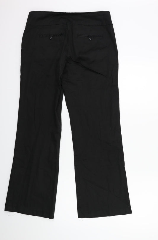 Womens UK Size 10 VERO MODA Regular Fit  Black Trousers