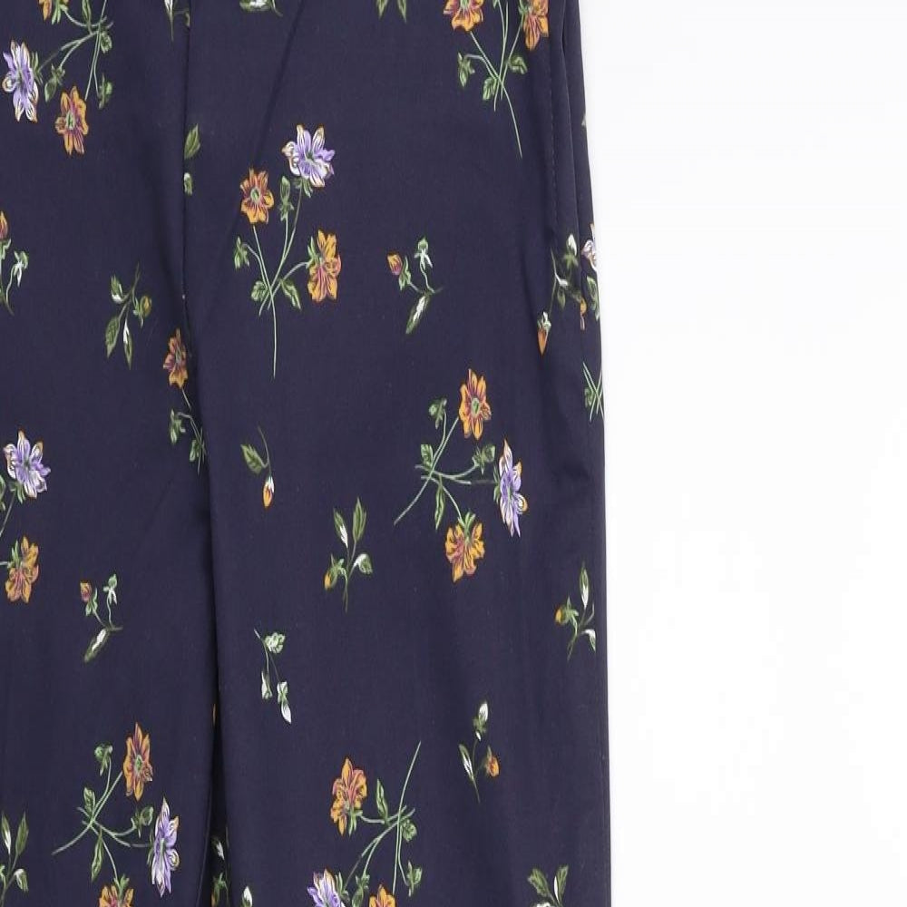 Womens UK Size 8 H&M Regular Fit  Blue Trousers