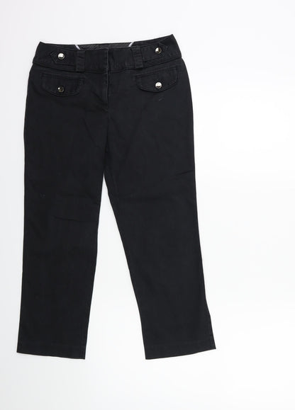 Womens UK Size 28 in NEXT Regular Fit  Black Trousers