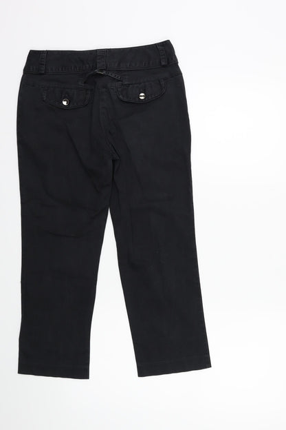 Womens UK Size 28 in NEXT Regular Fit  Black Trousers