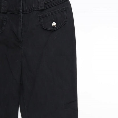Womens UK Size 28 in NEXT Regular Fit  Black Trousers