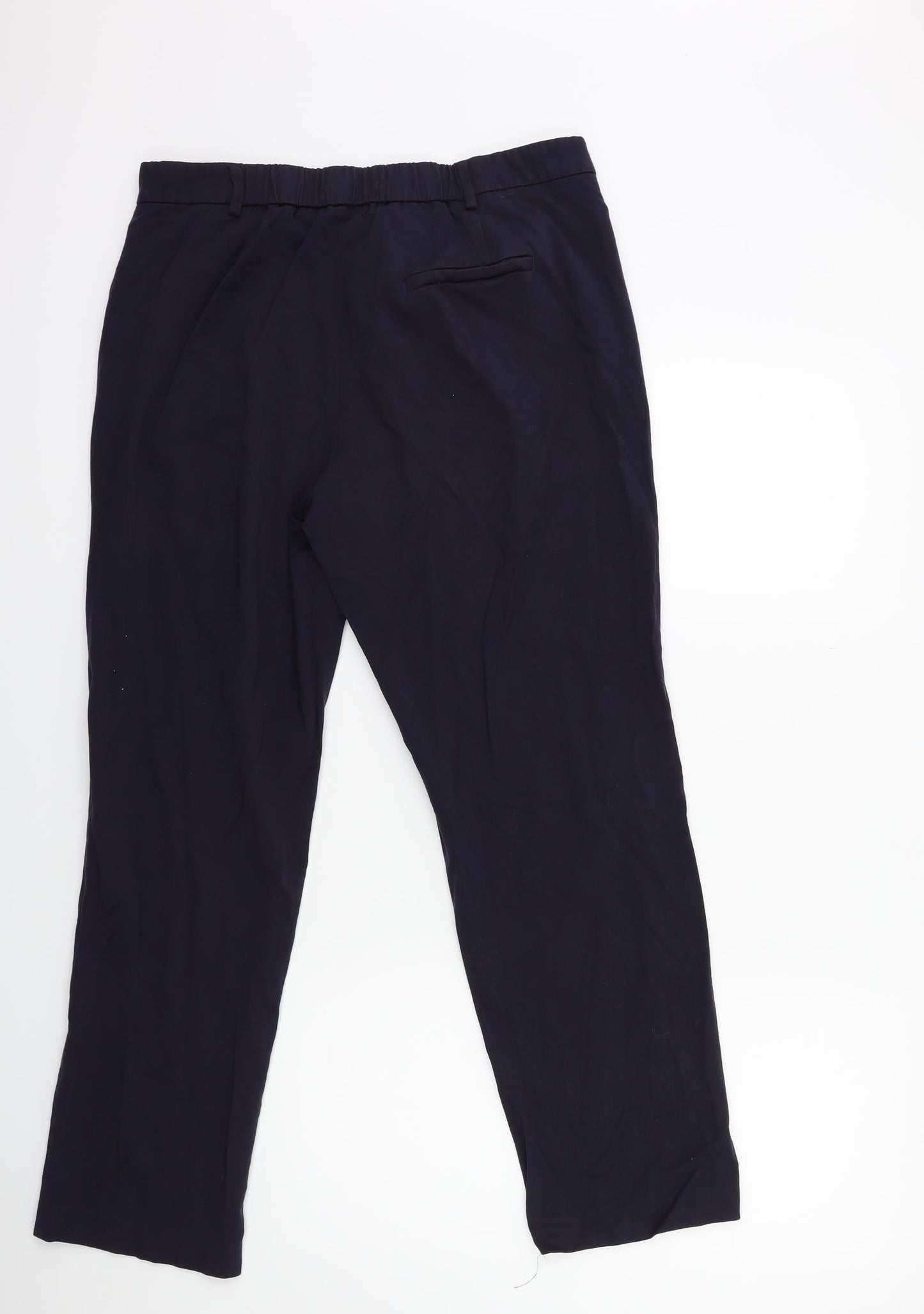 Womens UK Size 14 Marks and Spencer Regular Fit  Blue Trousers