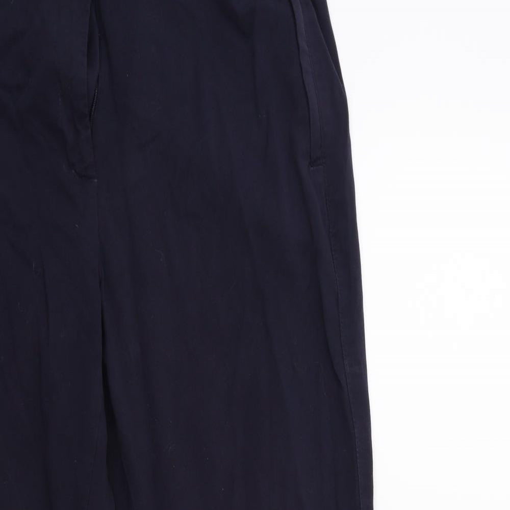 Womens UK Size 14 Marks and Spencer Regular Fit  Blue Trousers